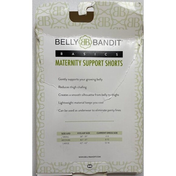 Belly Bandit Maternity Support Shorts Women's XL Black Smoothing Shaping Stretch - Picture 2 of 7